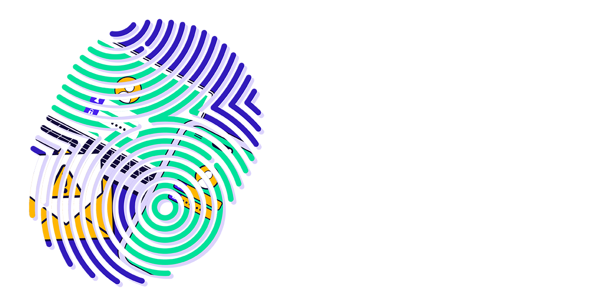 Footprint that displays digital logins and email